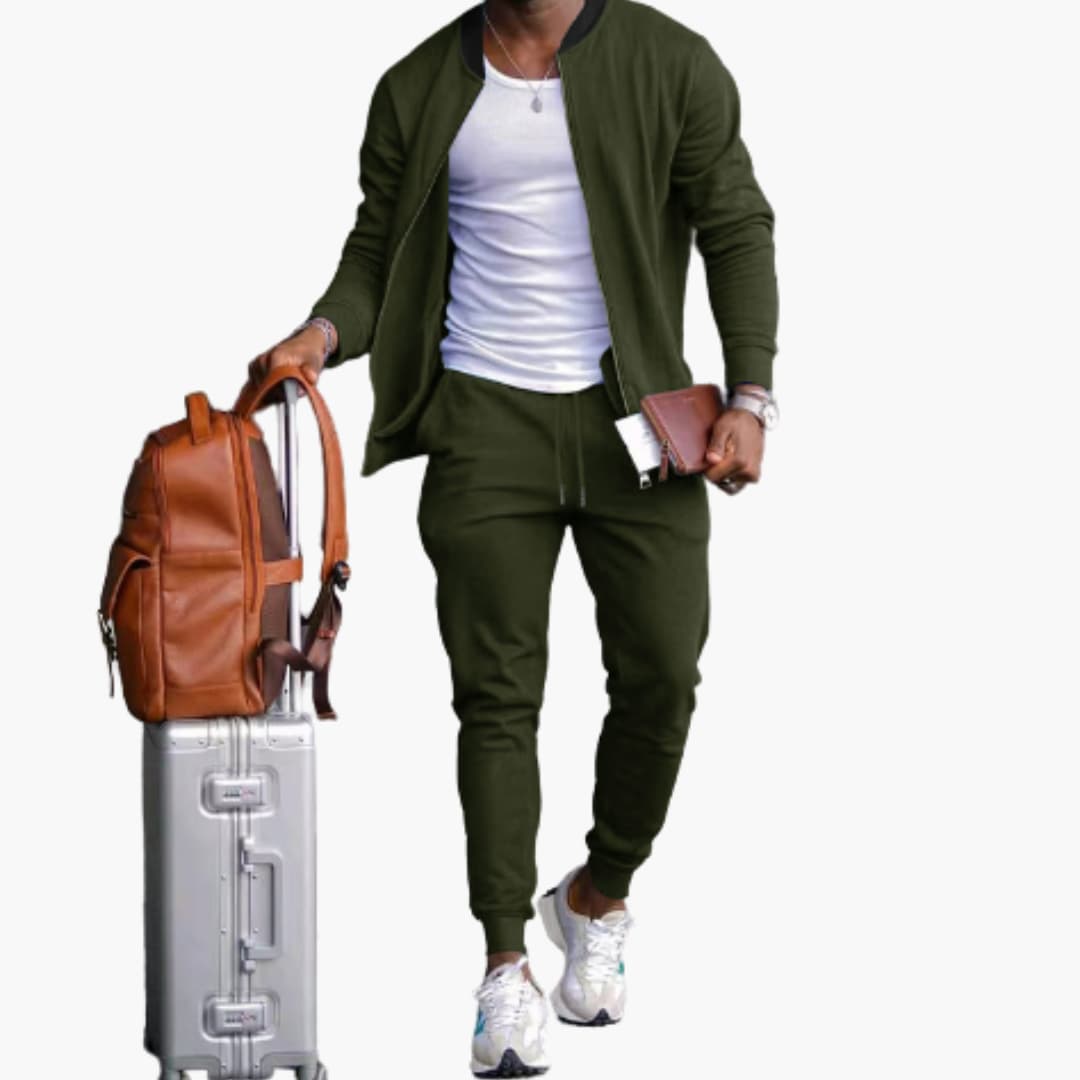 Men's Sporty Jogging Suit | Zipper