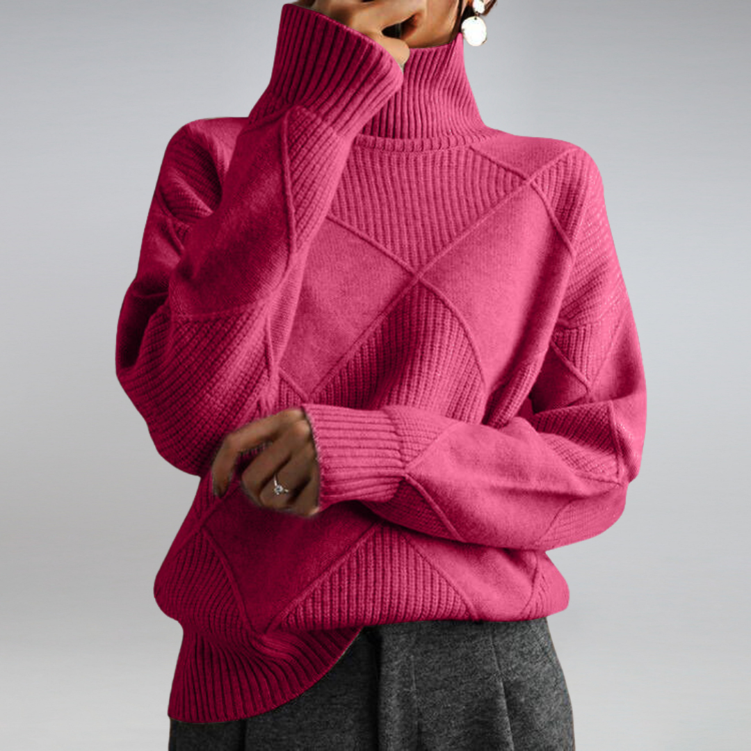 Women's Oversized Turtleneck Sweater | Long