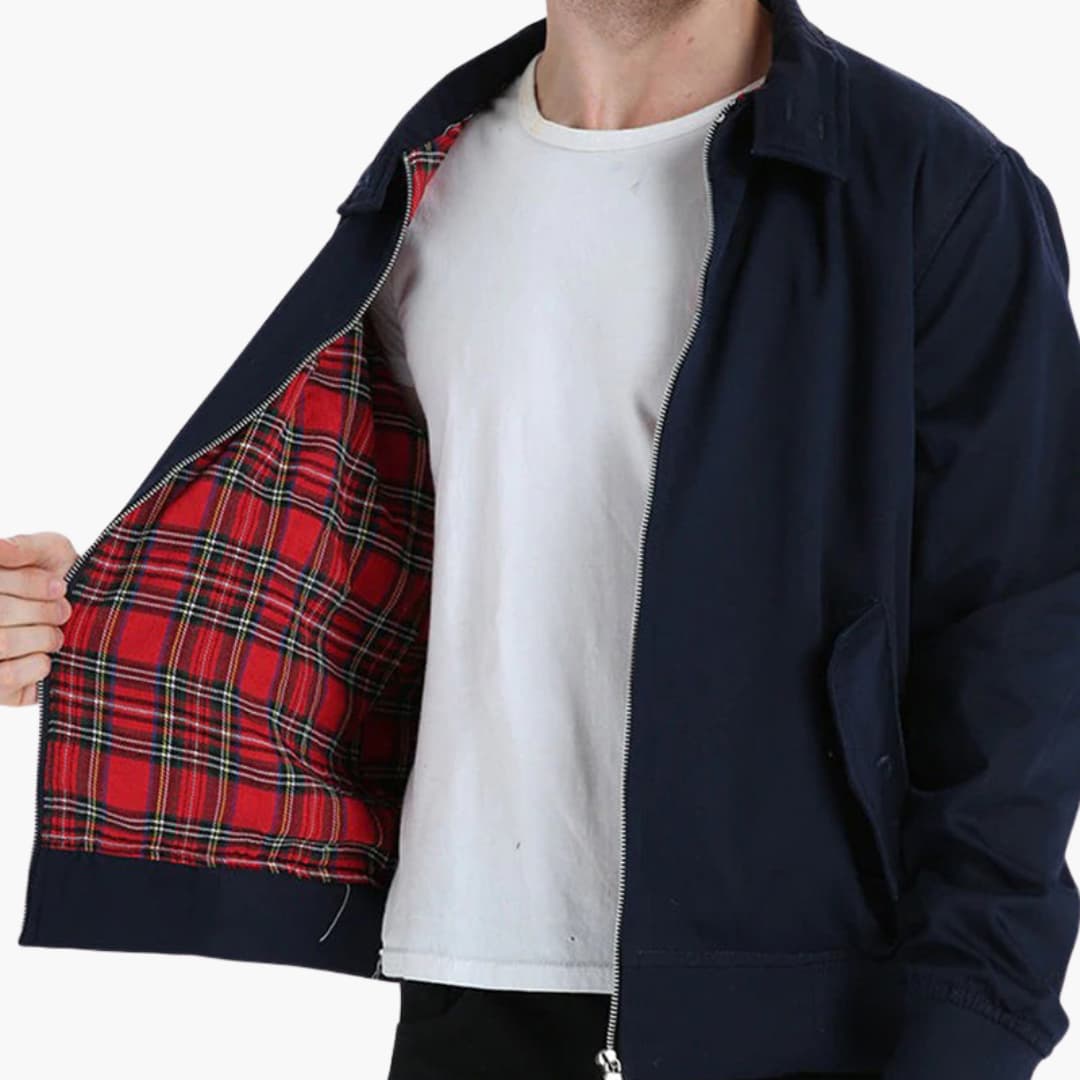 Men's Ribbed Cuff Winter Jacket | Zipper