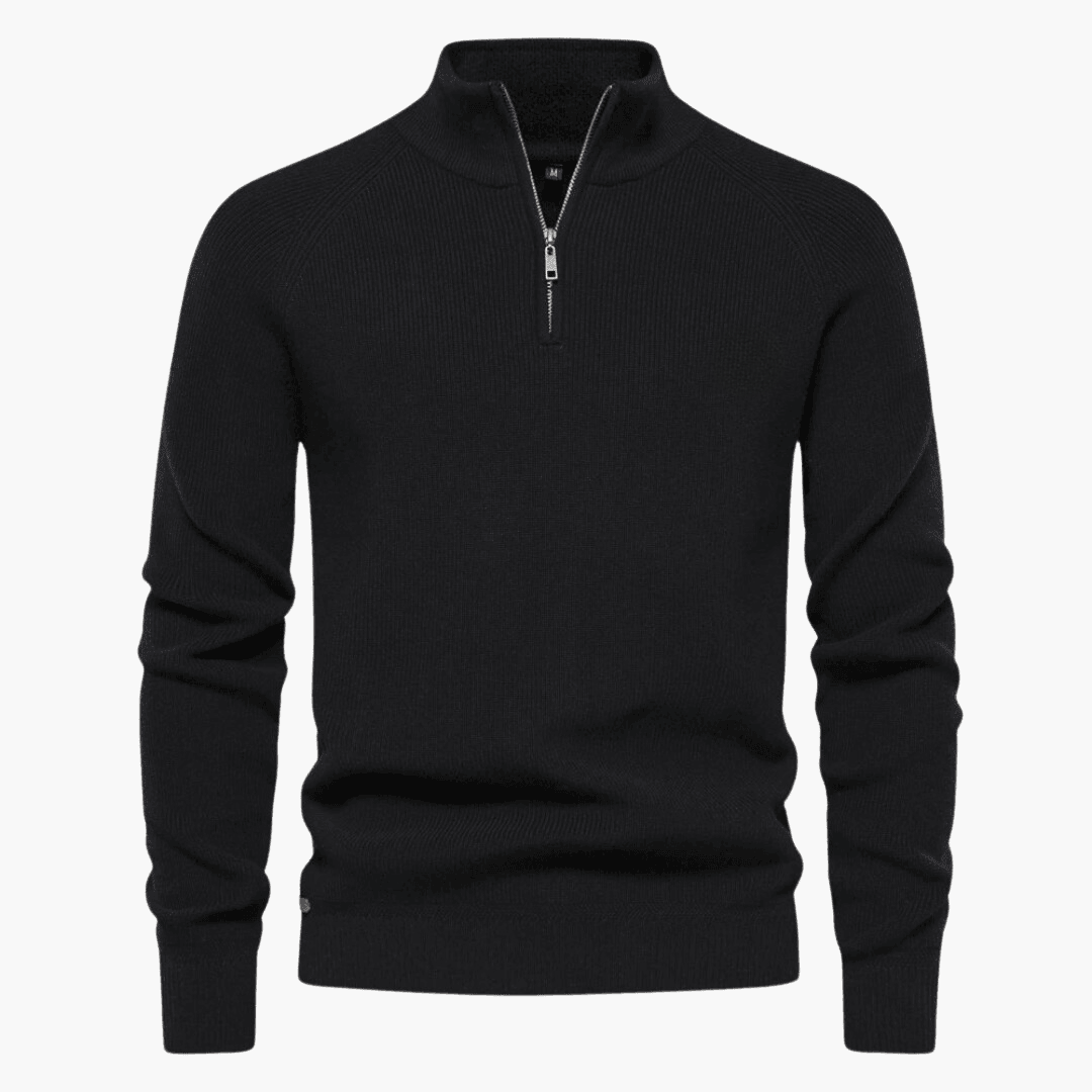 Men's Soft Knit Sweater | Zipper