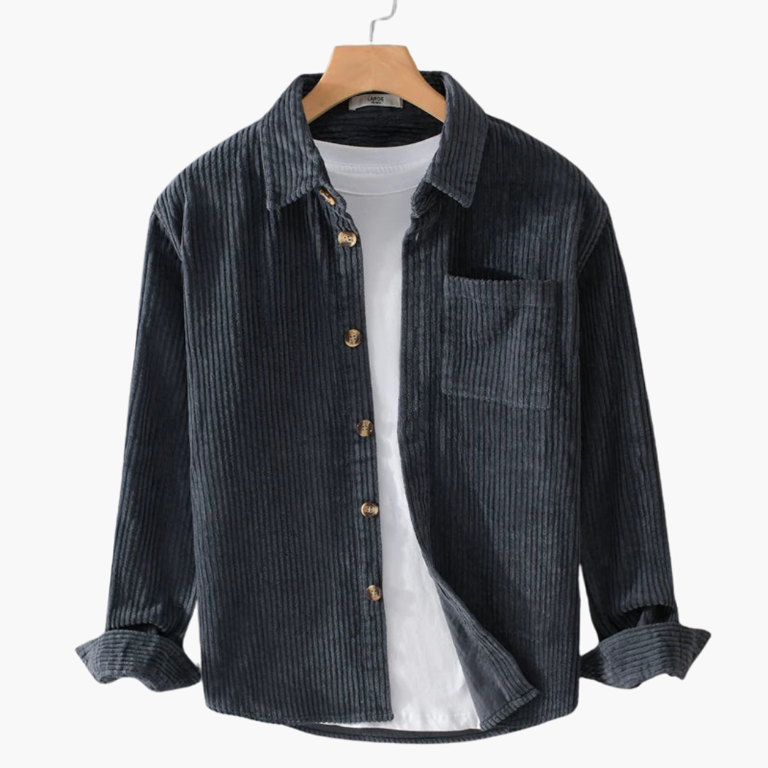 Men's Corduroy Oversized Shirt | Long Sleeve