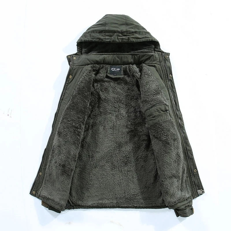 Men's Fleece-Lined Winter Jacket | Long