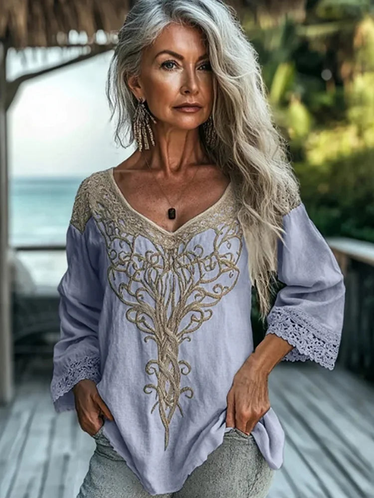 Women's Vintage Blouse | Long Sleeve