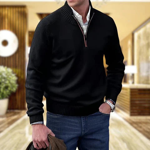 Men's Elegant Sweater | Zipper