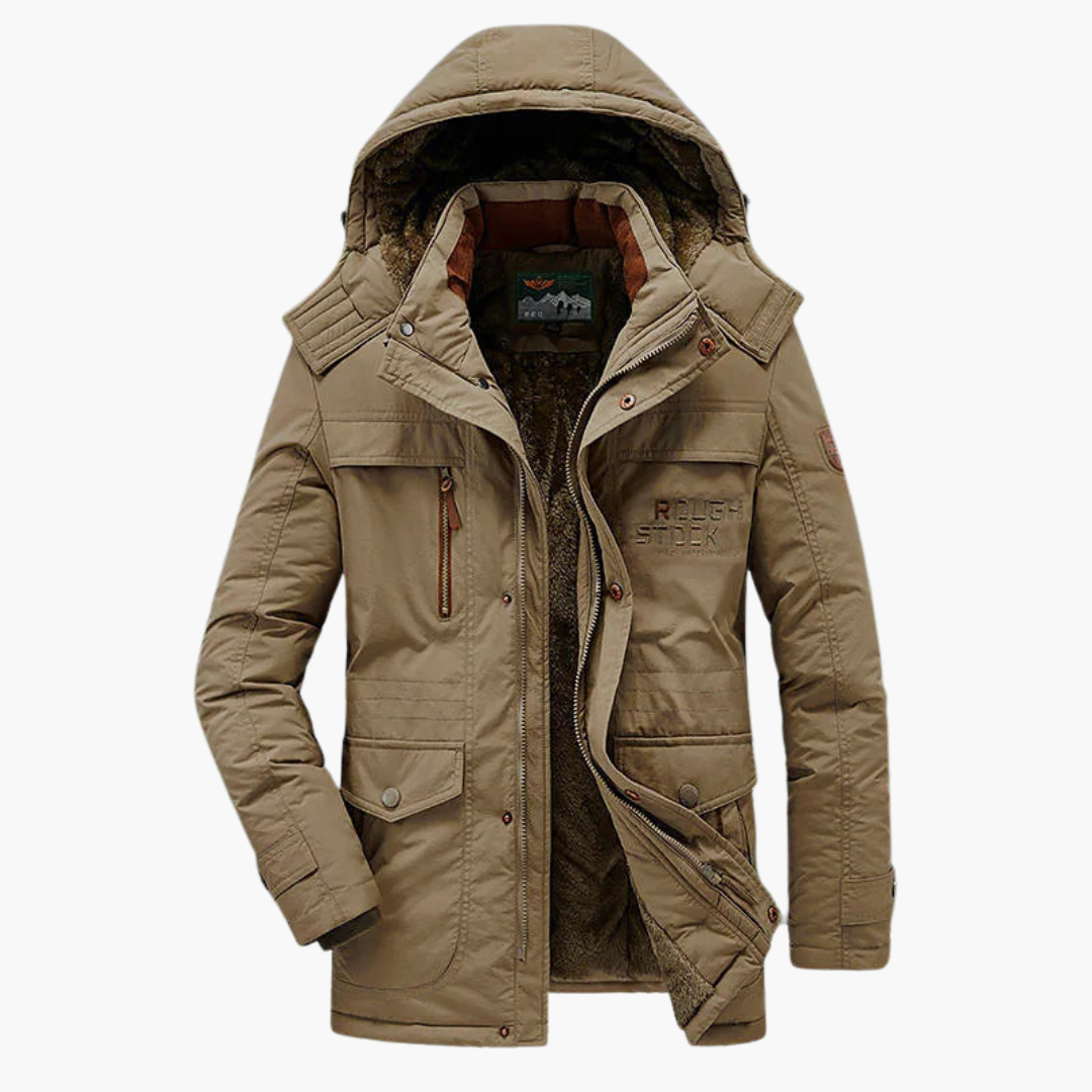 Men's Long Winter Jacket | Fleece
