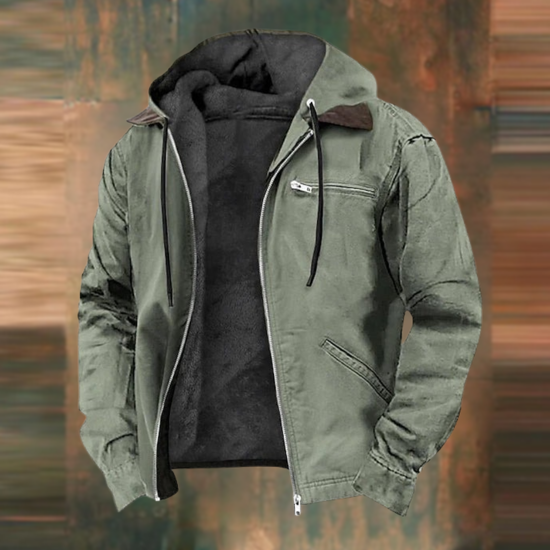 Men's Warm Short Winter Jacket | Fleece
