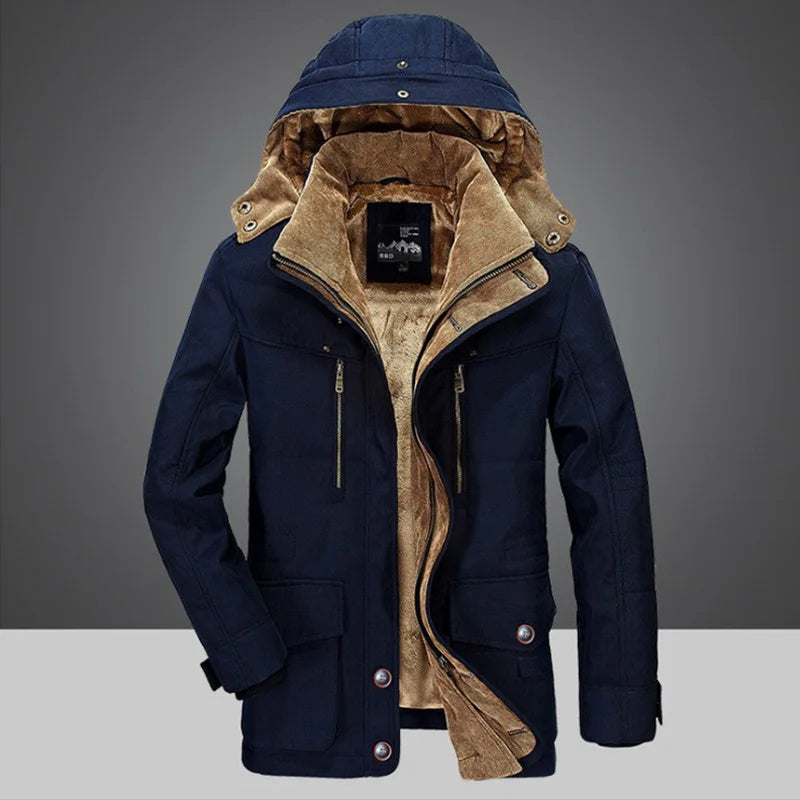 Men's Long Winter Jacket | With Hood
