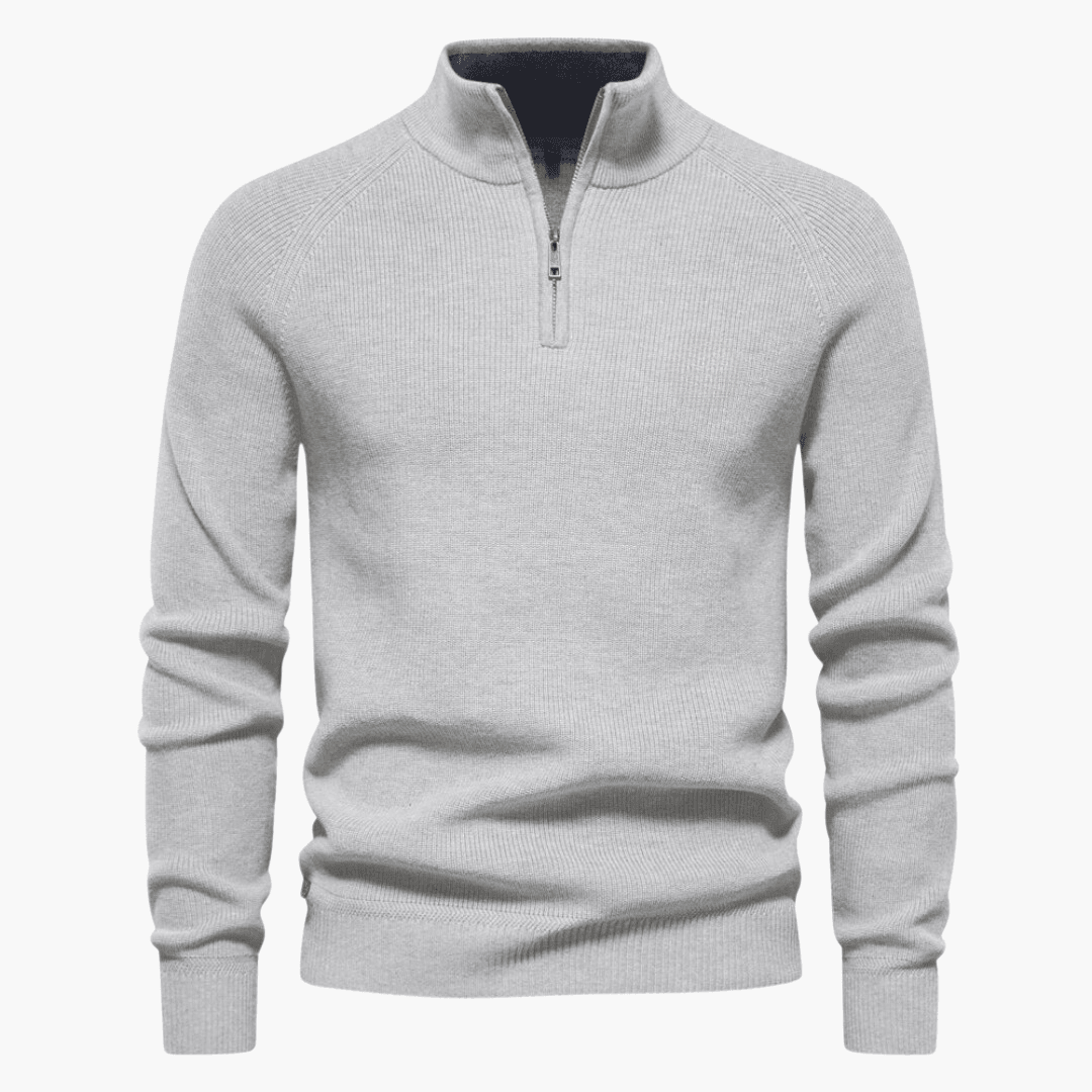 Men's Soft Knit Sweater | Zipper