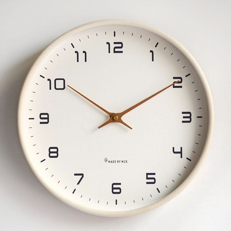 Minimalist Scandinavian Wooden Wall Clock