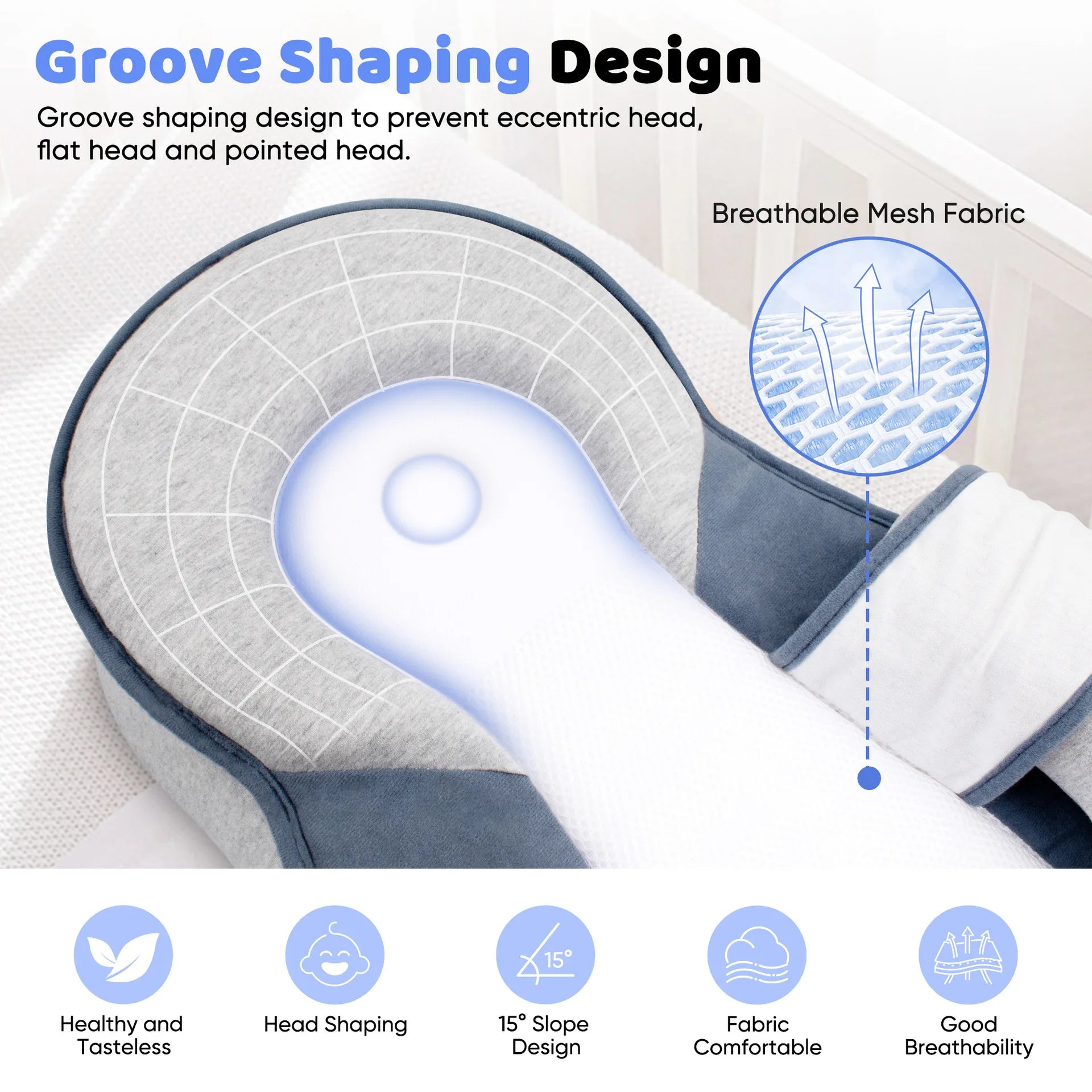 Premium Elevated Anti-Reflux Lounger for Newborns and Infants