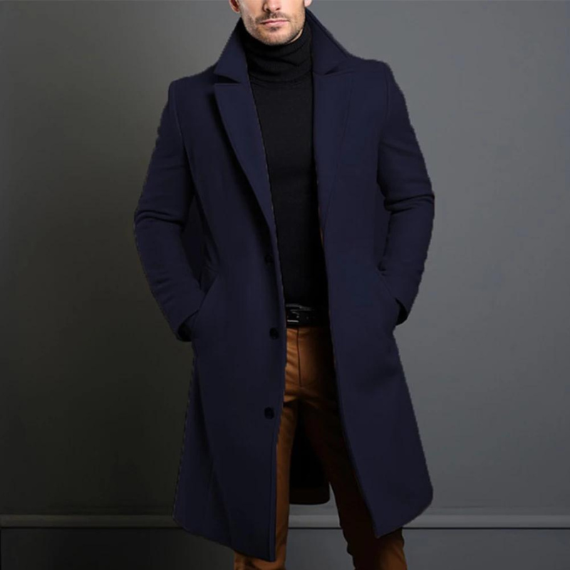 Men's Elegant Long Coat | Winter