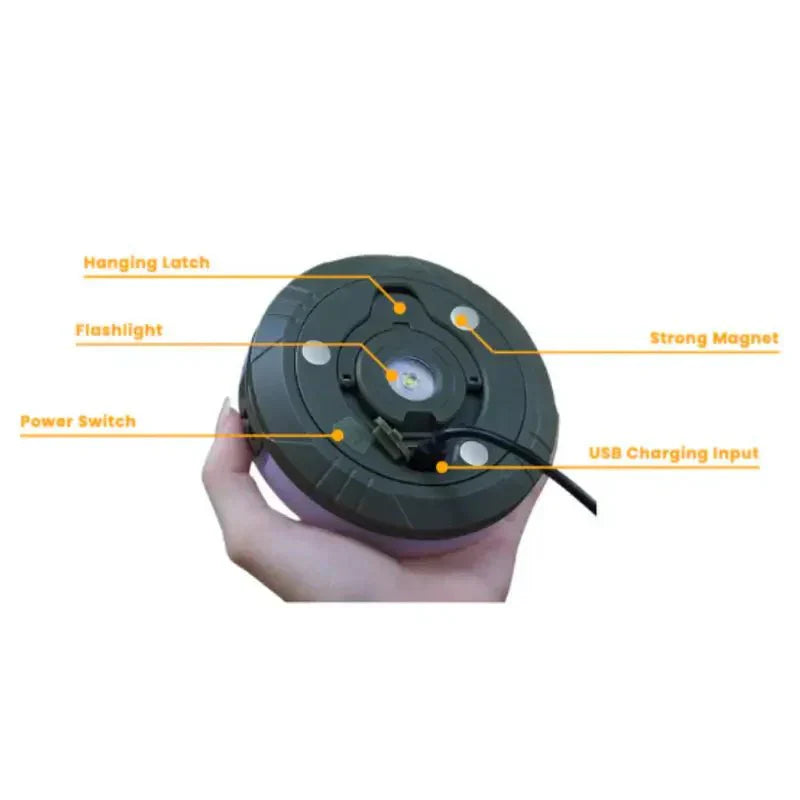 Multi-Functional 4-in-1 Foldable Camping Lantern