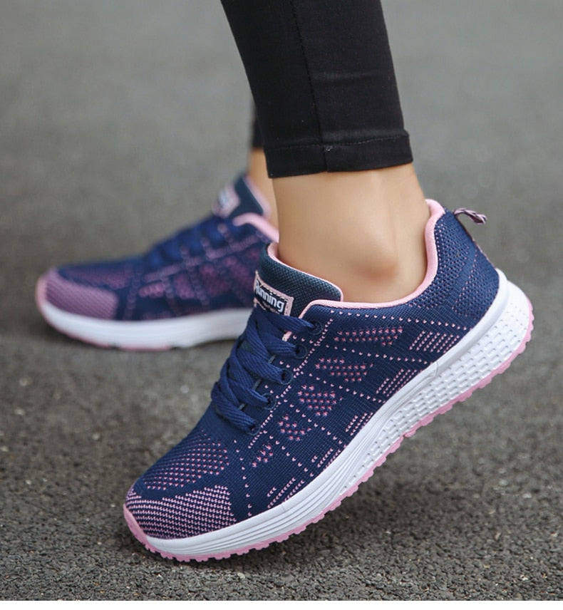Women's Sporty Running Sneakers | Lace-Up Closure
