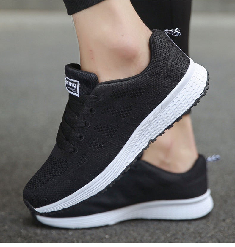 Women's Sporty Running Sneakers | Lace-Up Closure