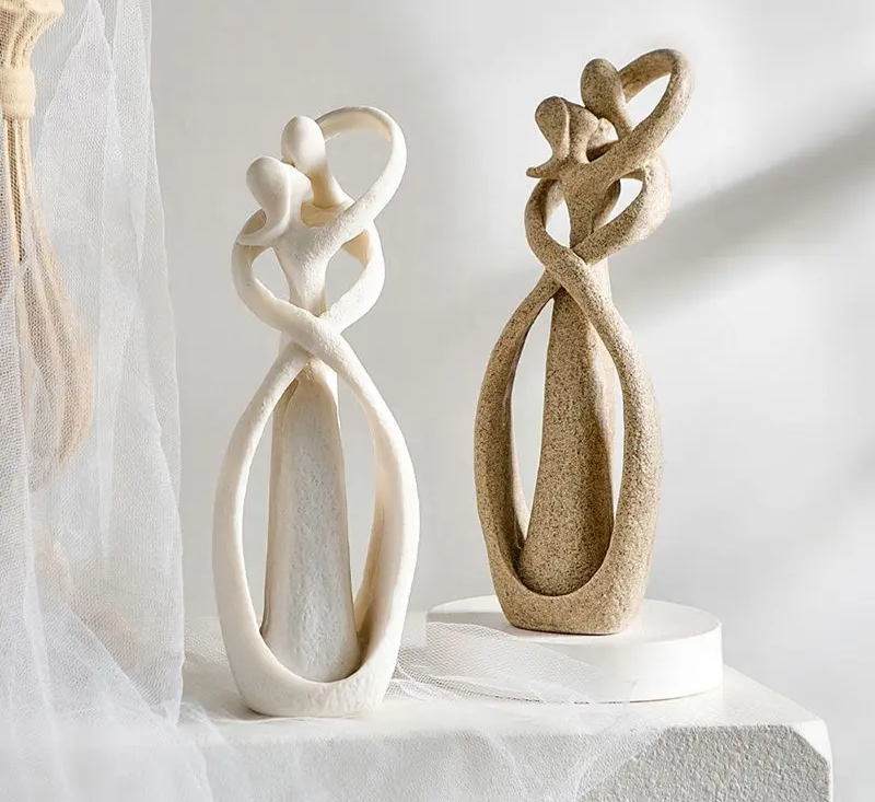 Enduring Affection | Abstract Sculpture | Distinctive Gift | Lasting Embrace