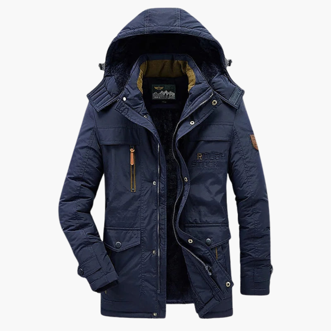 Men's Long Winter Jacket | Fleece