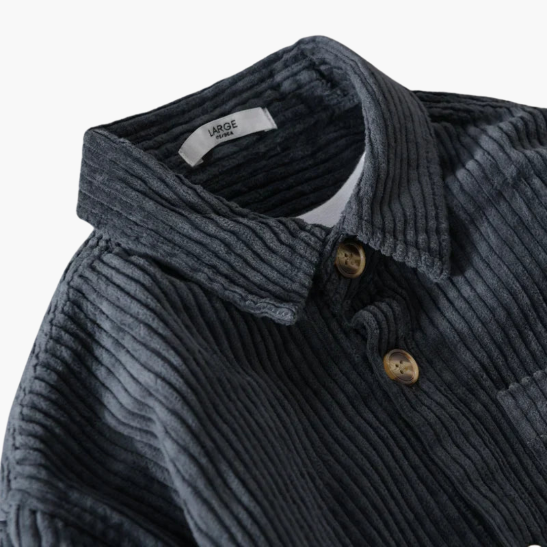 Men's Corduroy Oversized Shirt | Long Sleeve
