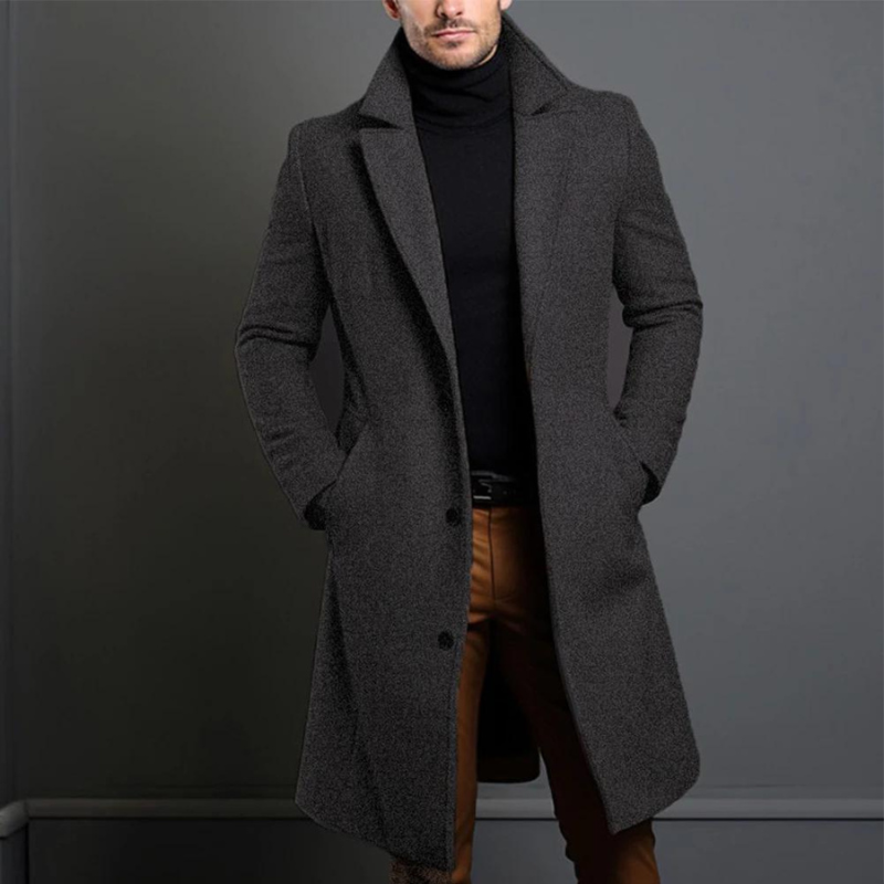 Men's Elegant Long Coat | Winter