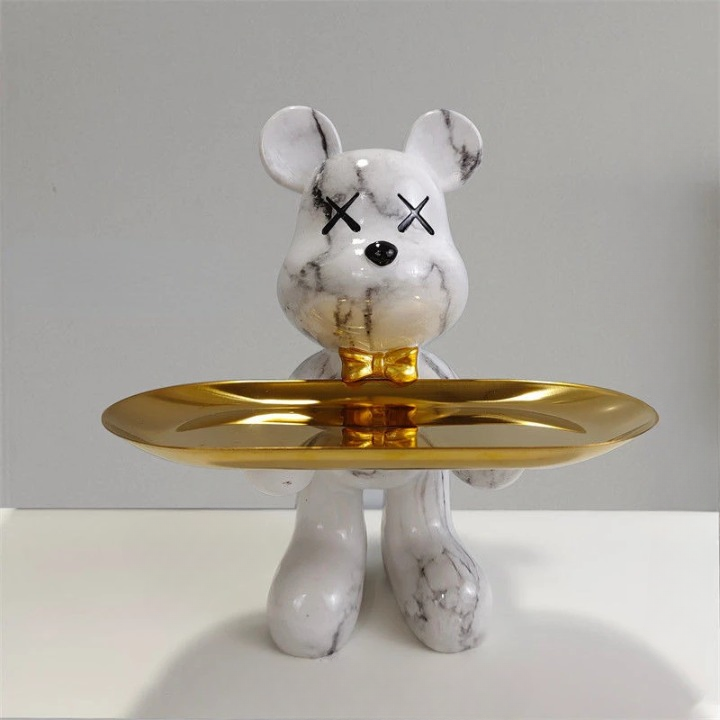 Bear-Shaped Figurine with Secret Drawer – Delightful Storage for Keys and Small Items