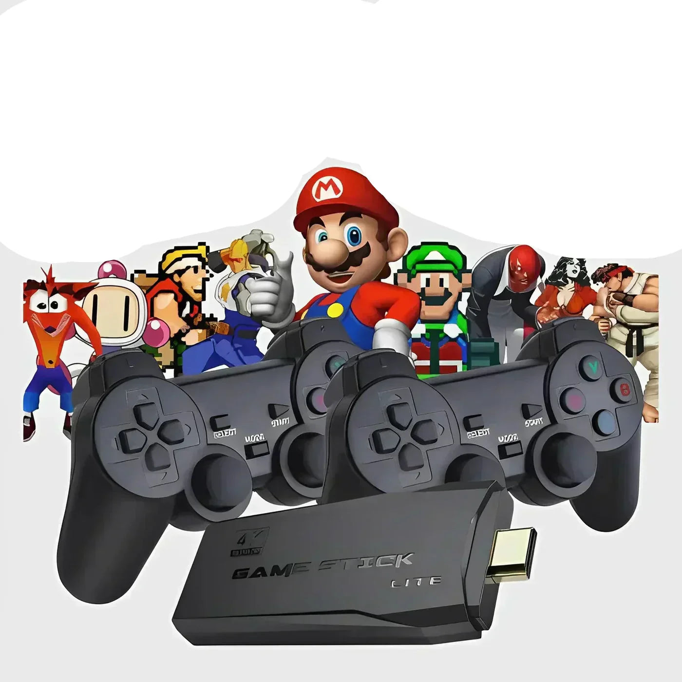64GB Retro Gaming Console with 2 Controllers - Over 20,000 Classic Games
