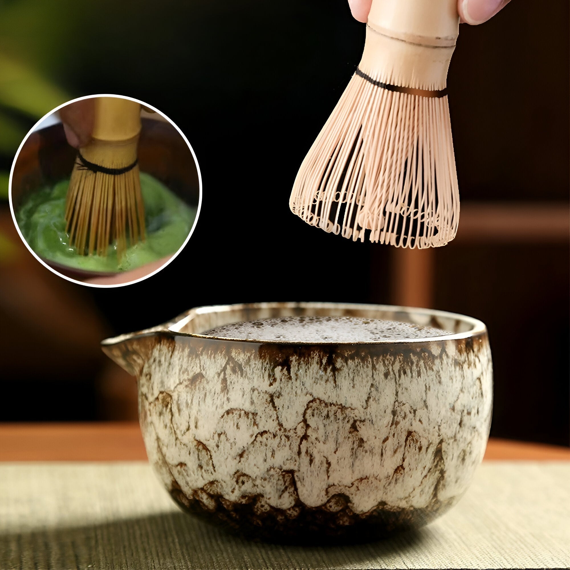 Authentic Matcha Tea Set – 6-Piece Accessory Collection for Traditional Preparation | High-Quality Materials