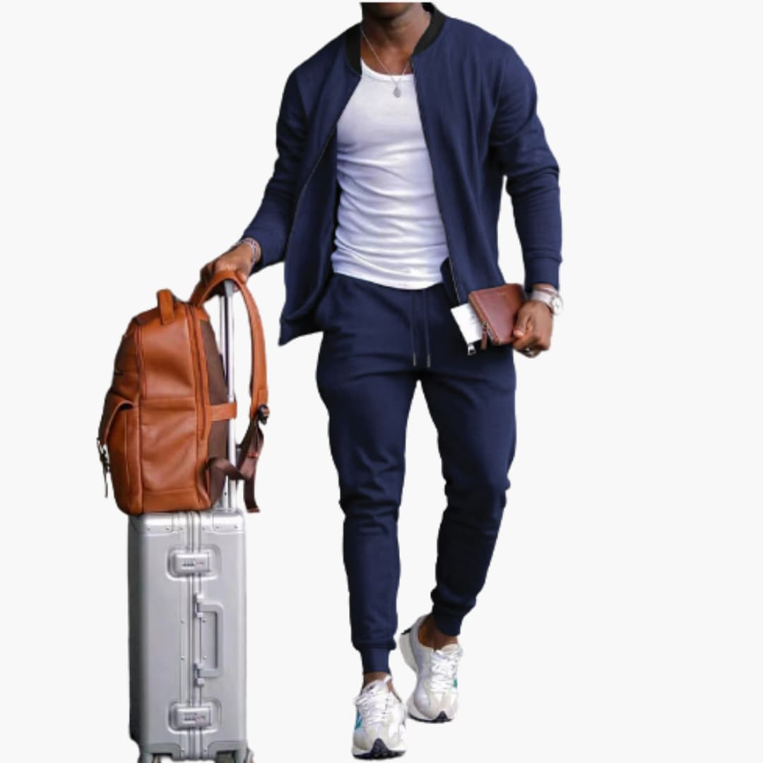 Men's Sporty Jogging Suit | Zipper