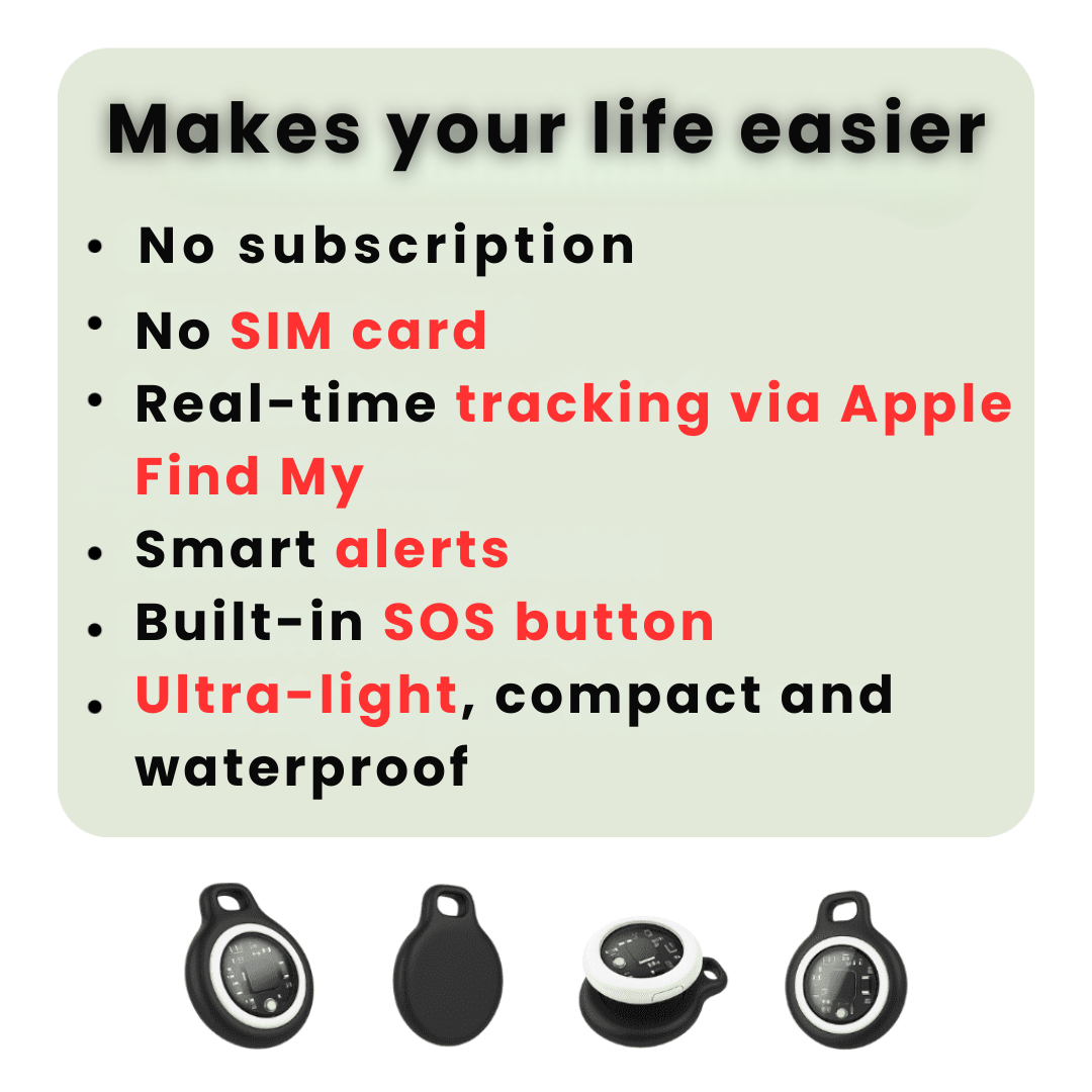 Subscription-Free Waterproof Real-Time GPS Tracker for Seniors