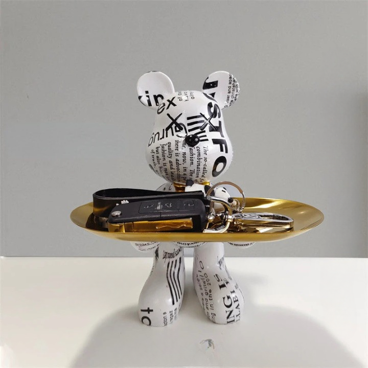 Bear-Shaped Figurine with Secret Drawer – Delightful Storage for Keys and Small Items