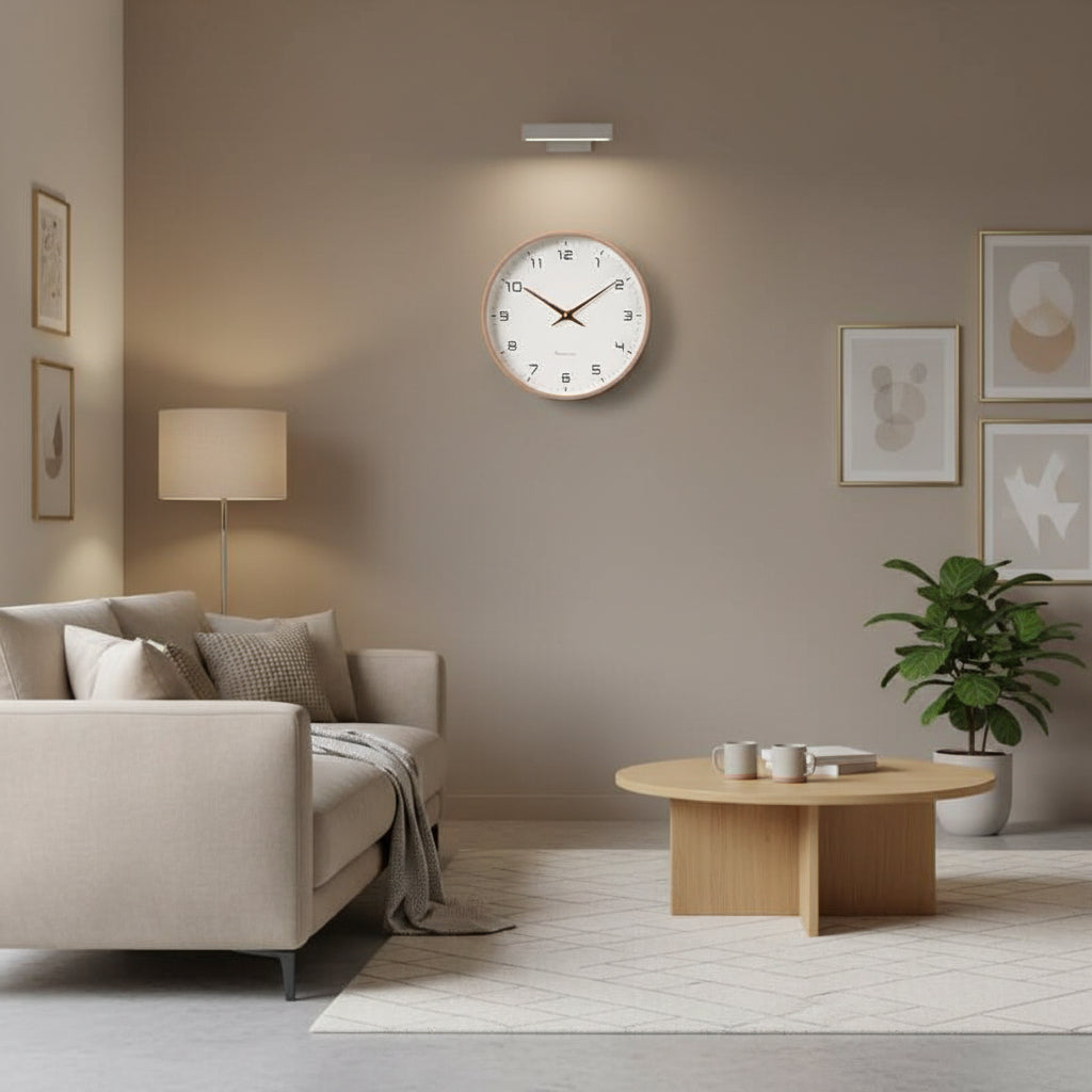 Minimalist Scandinavian Wooden Wall Clock