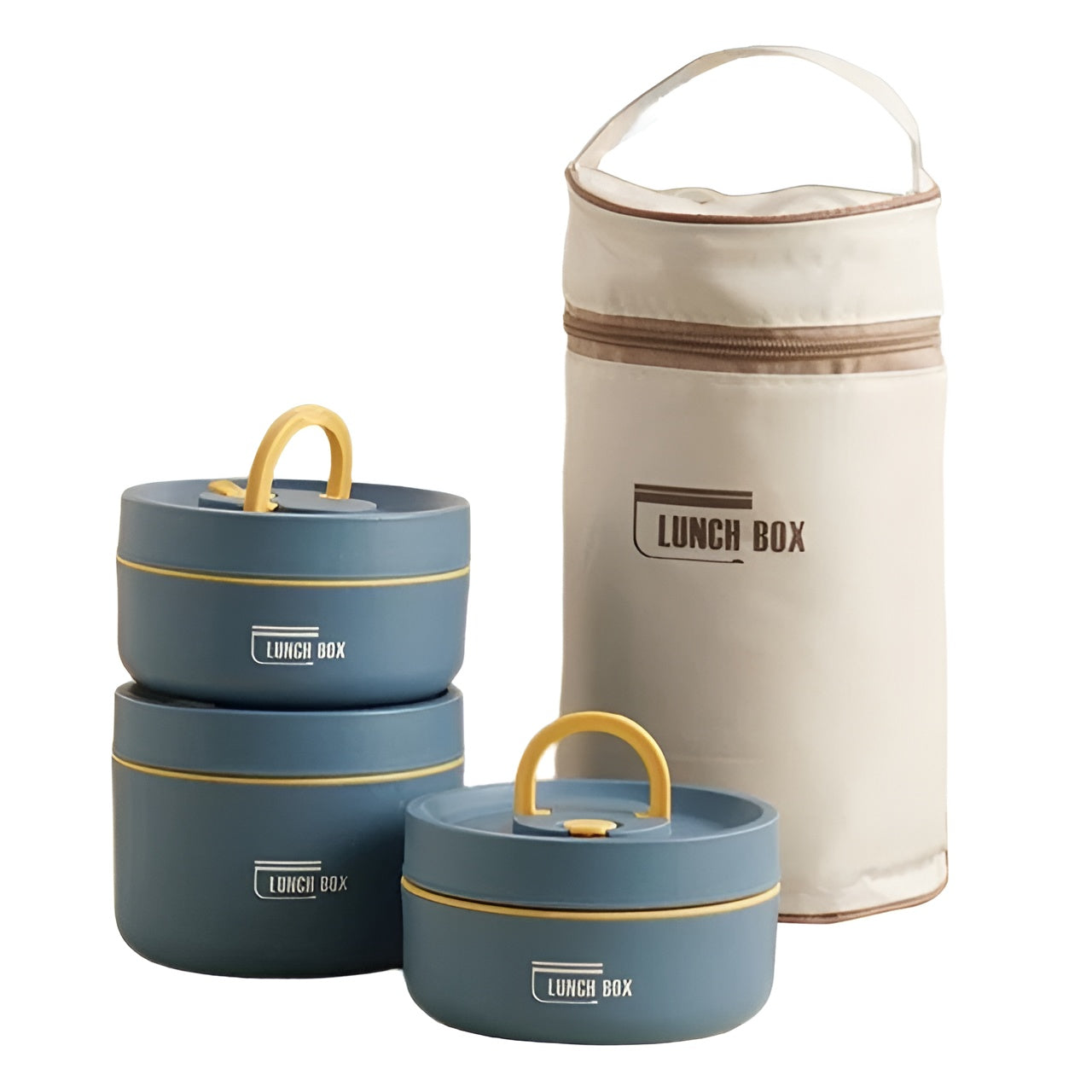 Insulated Lunch Box with Multiple Compartments & Leak-Proof Design | Includes Carry Bag
