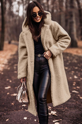 Women's Long Teddy Coat | Winter