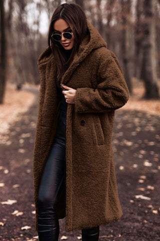 Women's Long Teddy Coat | Winter