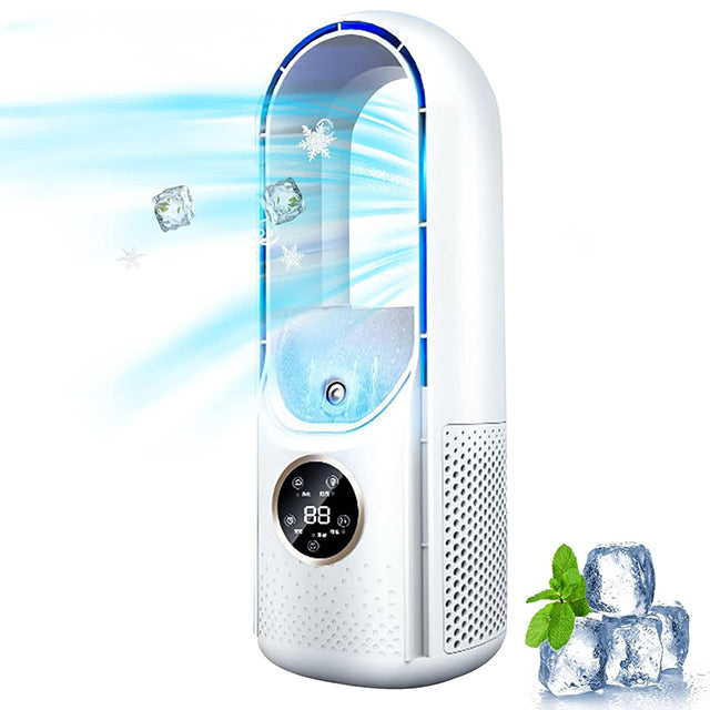 Quiet Bladeless Portable Air Conditioner: Ergonomic Design for Home and Office