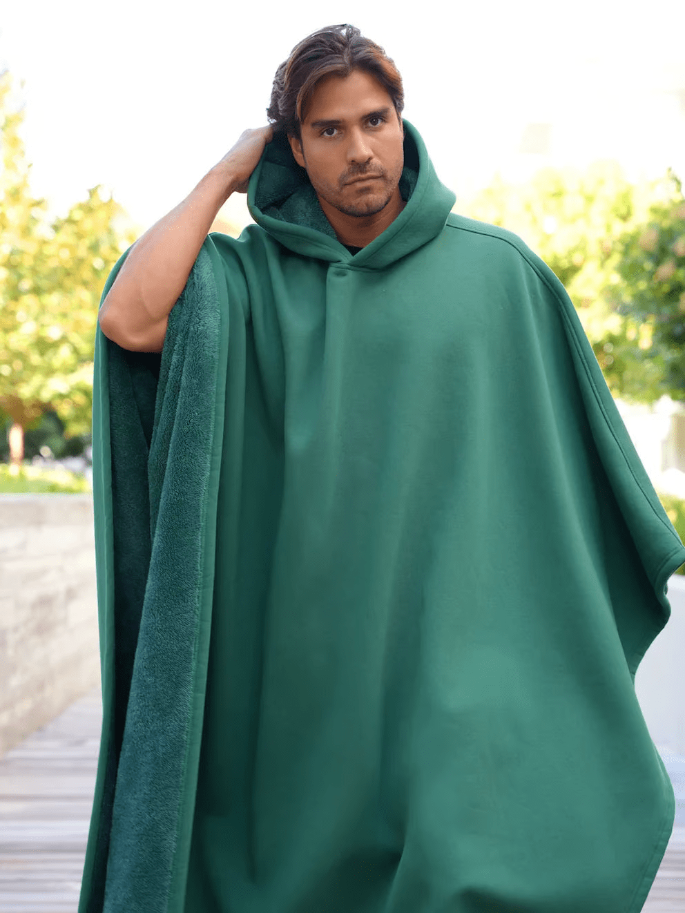 Oversized Soft Fabric Calming Hoodie Blanket