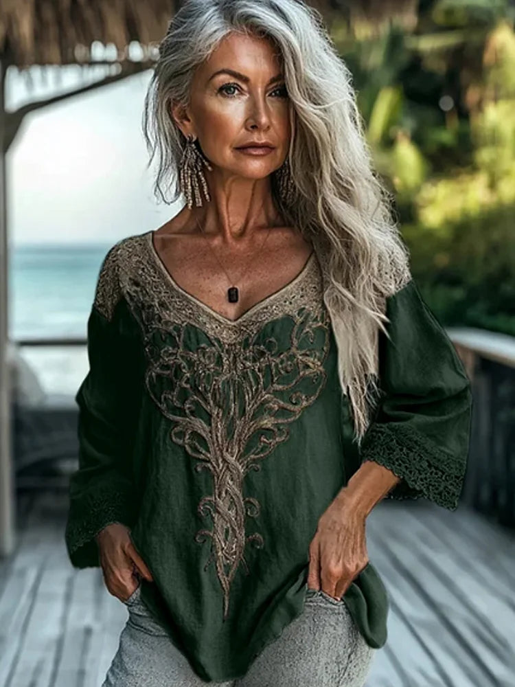 Women's Vintage Blouse | Long Sleeve