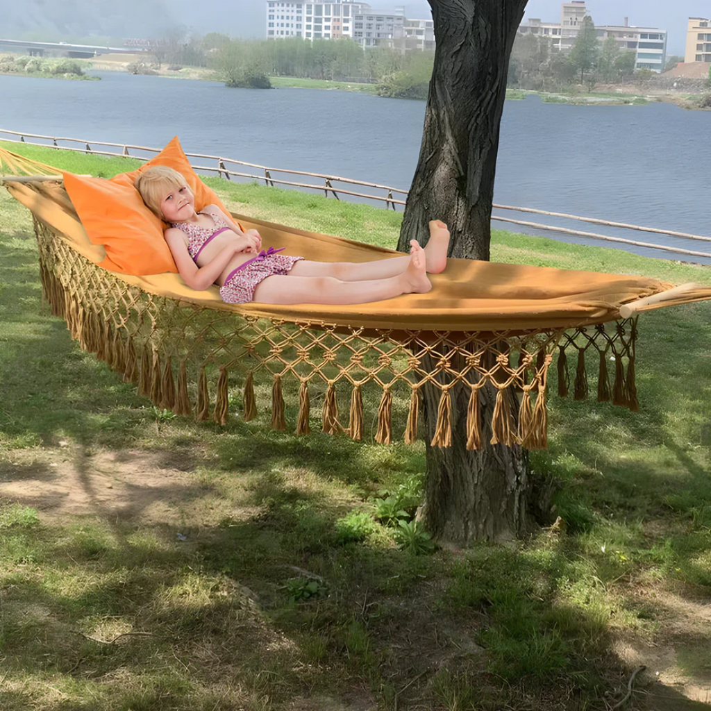 Comfortable Bohemian Cotton Hammock