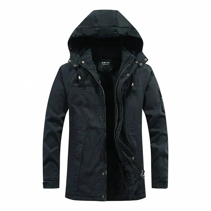 Men's Fleece-Lined Winter Jacket | Long