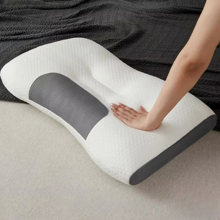 Ergonomic Contoured Orthopedic Neck Pillow | Memory Foam | Breathable Design