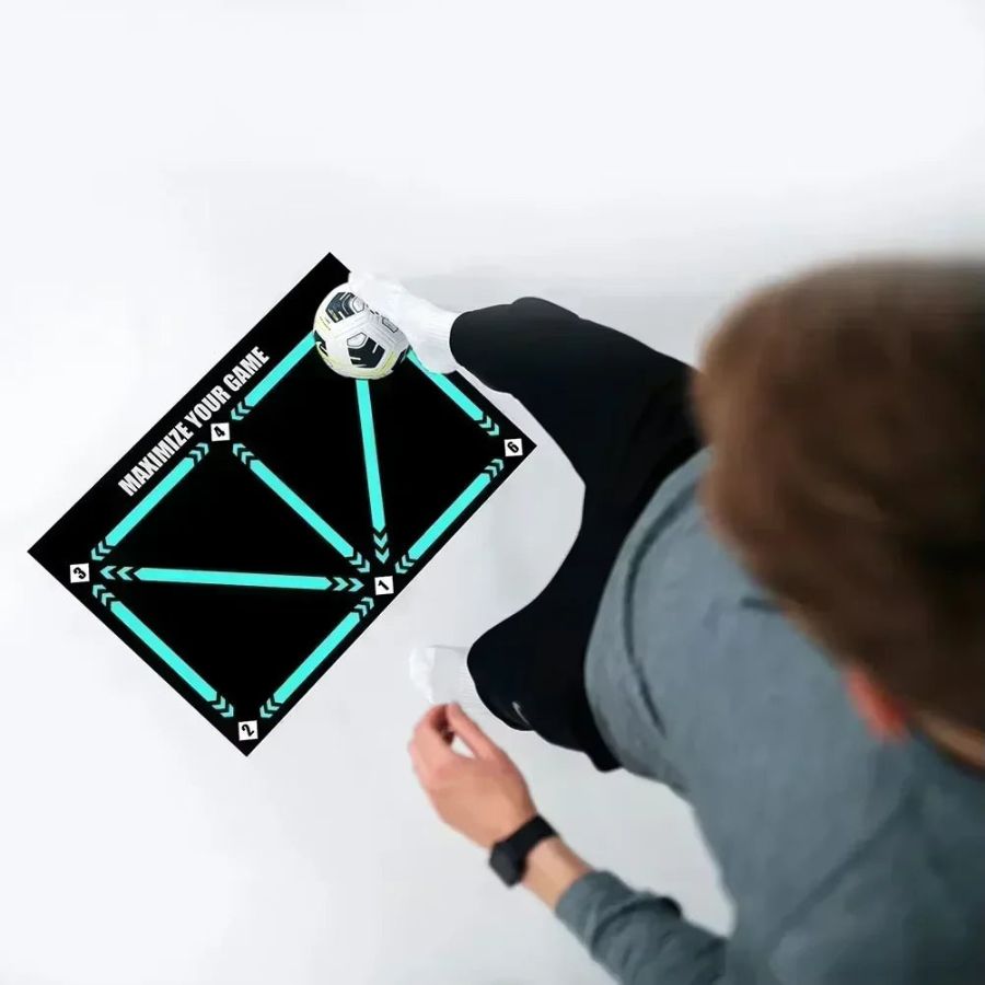Elite Football Training Mat and Video Coaching System