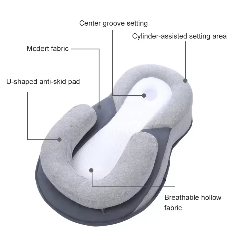 Premium Elevated Anti-Reflux Lounger for Newborns and Infants