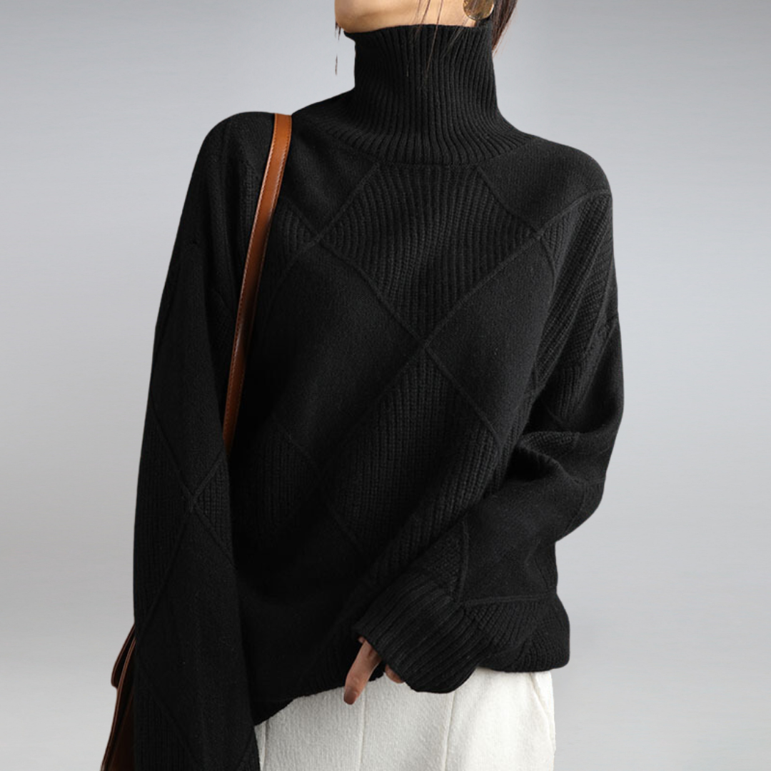 Women's Oversized Turtleneck Sweater | Long