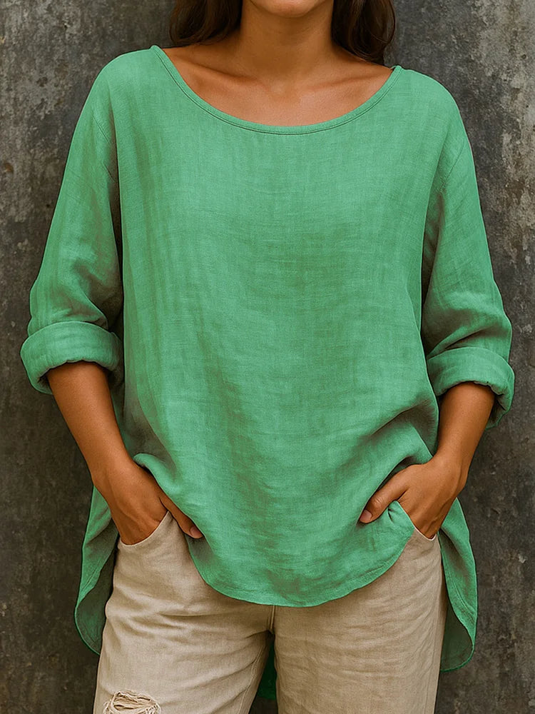 Women's Linen Blouse | Long Sleeve