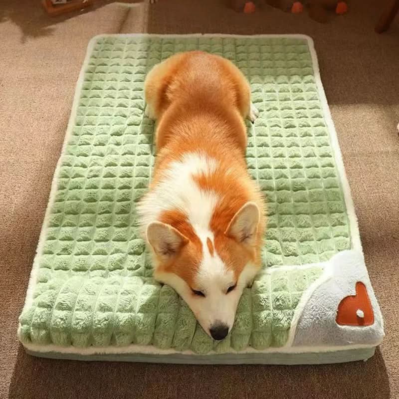 Machine Washable Plush Dog Bed