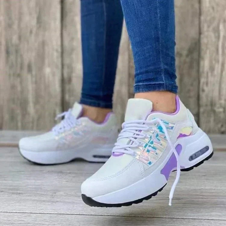 Women's Platform Running Sneakers | Lace-Up Closure