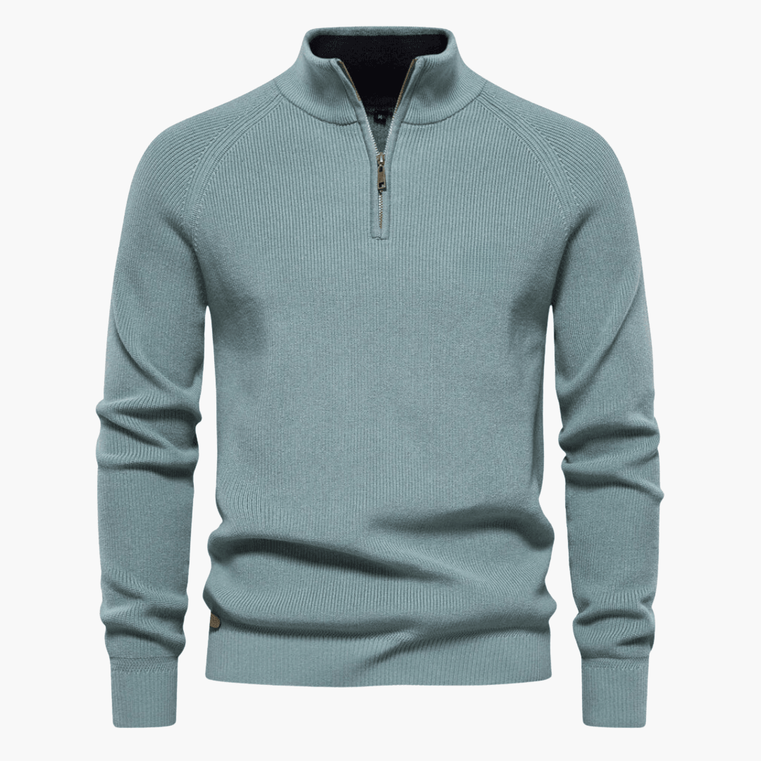 Men's Soft Knit Sweater | Zipper