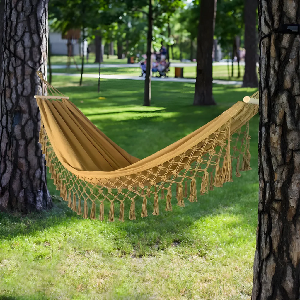Comfortable Bohemian Cotton Hammock