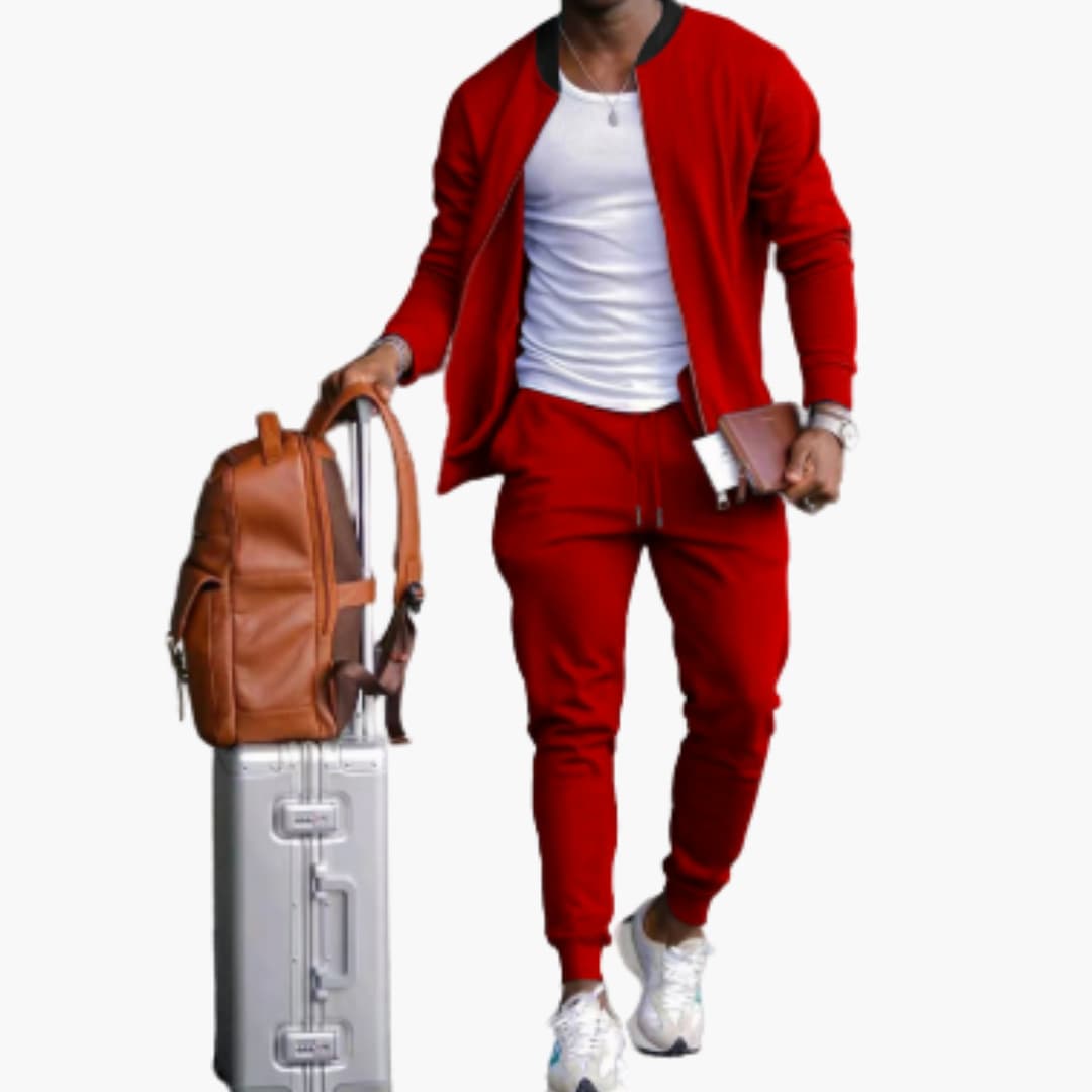 Men's Sporty Jogging Suit | Zipper