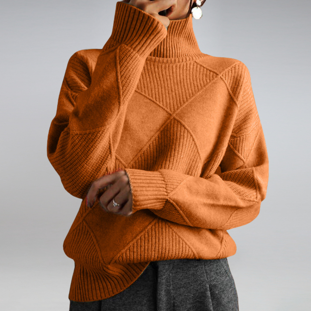 Women's Oversized Turtleneck Sweater | Long