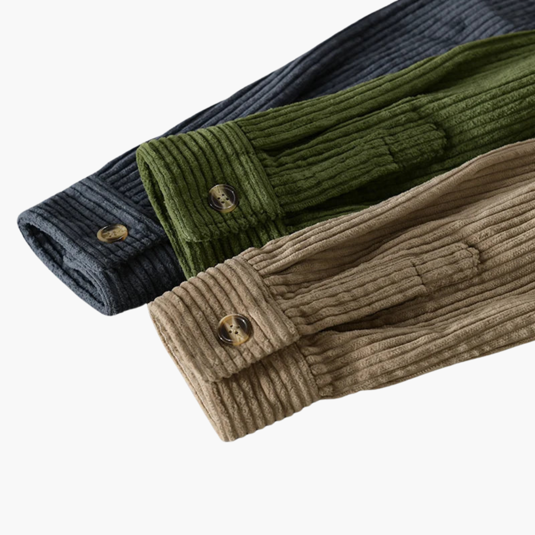 Men's Corduroy Oversized Shirt | Long Sleeve