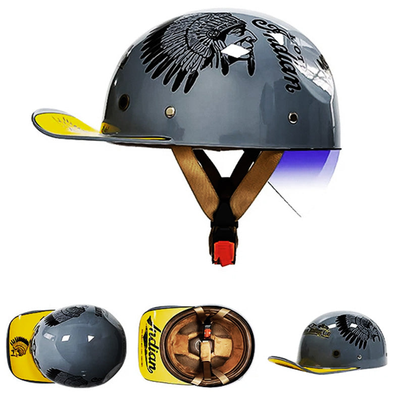 DOT Certified Motorcycle Baseball Helmet